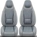 Bremer Sitzbezüge Benimar Premium Camper stoelhoezen voor Benimar C8 in Grau (2 losse stoelen)