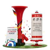 cartrend Fanfare luchtdruk, luchtbediende hoorn, veelzijdig gebruik als claxon in het wegverkeer, voetbalwedstrijden, feesten, rood