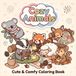 Cozy Animals: A Cute & Comfy Coloring Book with 50 Adorable Designs for Relaxation