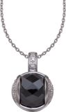 Orphelia Hanger + Ketting Ball Black Zirconium ZH-4572