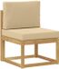 vidaXL Tuinbank Wit en Beige