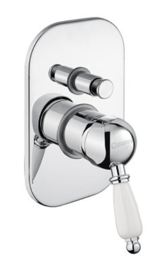 Sapho Kirke - Douche mengkraan - Chroom - 2 outlets