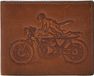 FOSSIL Bronson Bifold Cat Medium Brown Portemonnee Leer Unisex