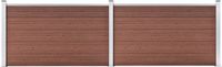 vidaXL Schutting 353x106 cm HKC bruin