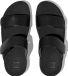 FitFlop Lulu Adjustable Leather Slides Femme Pantoufles - Noir
