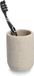 Zeller Tandenborstelhouder - Kunststeen - Beige - 7 x 10 cm