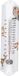 Esschert Design thermometer - voor binnen en buiten - bosdieren print - 30 x 7 cm - Celsius/fahrenheit