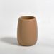 Spirella SVEN Tandenborstelhouder – Tumbler Badkamer Beker Wit met Houtlook
