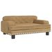 VidaXL Kinderbank 70x45x30 cm fluweel bruin