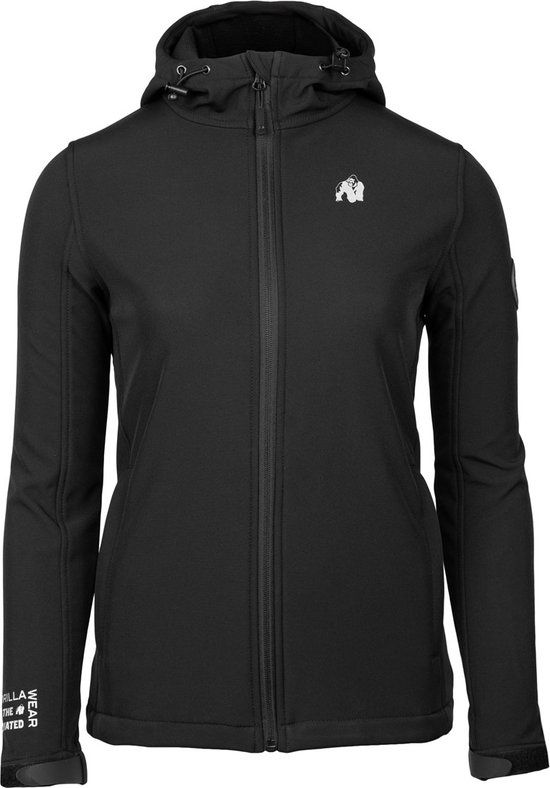 Gorilla Wear Mina Softshell Jas - Zwart - XS - Dames - Winddicht