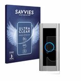 Savvies - Screenprotector voor Ring Video Doorbell Pro 2 - Folie Beschermfolie transparant 6 Stuks