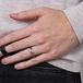 Lucardi Dames Bicolor ring met diamant 0,01ct - Ring - Cadeau - 14 Karaat Goud - Witgoud en Geelgoud