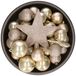 Decoris kerstballen pakket - Met piek - 33 stuks - Champagne