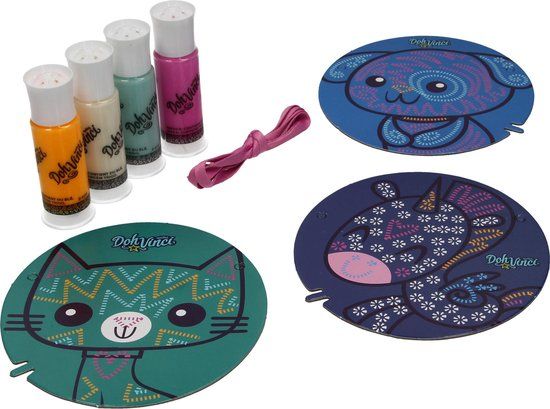 Play-Doh Doh Vinci Styler Afbeeldingen met 4 Verschillende Kleuren Klei