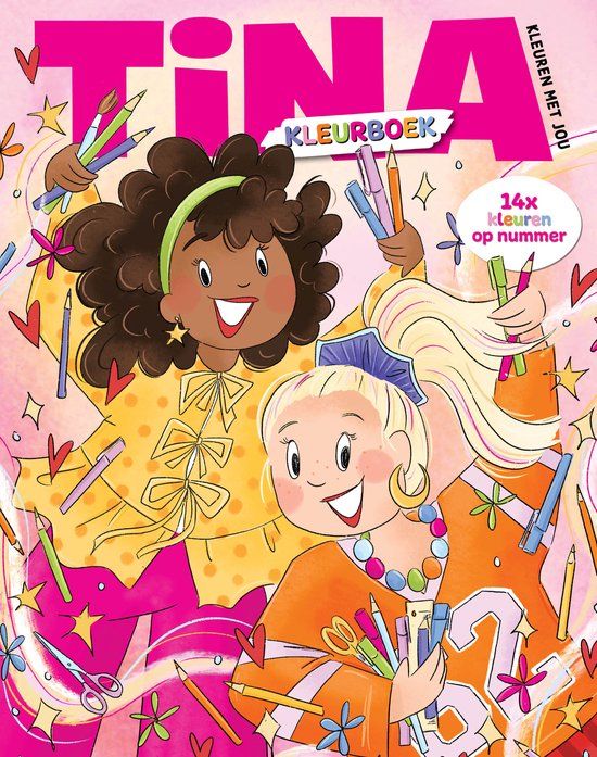 Tina Kleuren op nummer voor kinderen - Kleurboek voor Kinderen - Kleuren op Nummer voor Meisjes - Kleurboek op nummer - Kleurboeken - Color by number - Tekenen - Tekenboek - Kleuren - Kleurplaten - Knutselen - Speelgoed Meisje - Cadeau Meisje