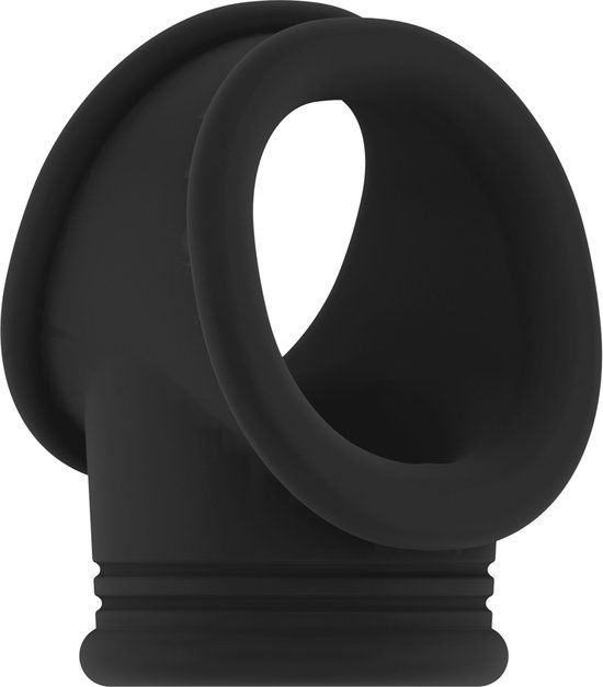 Sono - No.48 - Cock Ring with Ball Strap - Black