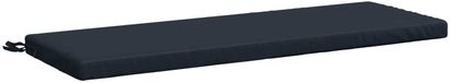 vidaXL Bankkussen SOEST 100% Polyester Donkerblauw 100 x 40 x 5 cm