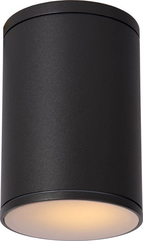 Lucide TUBIX - Plafondspot Binnen/Buiten - Ø 10,8 cm - 1xE27 - IP54 - Antraciet