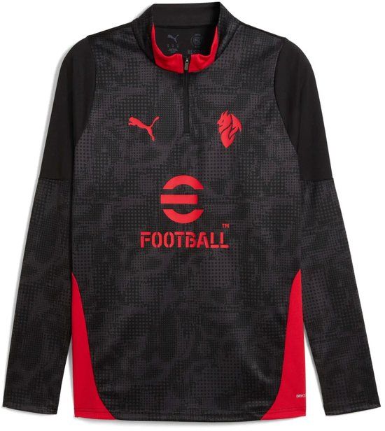 Puma Training shirt 1/4 zip AC Milan 2025/26 Mannen Zwart L