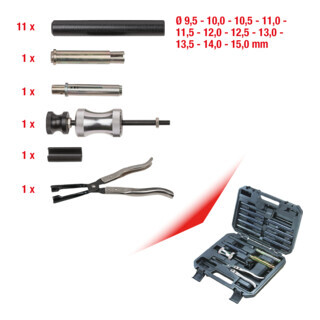 KS Tools KS Tools klepsteel afdichtingsring gereedschap set, 16 dlg. Aantal:1