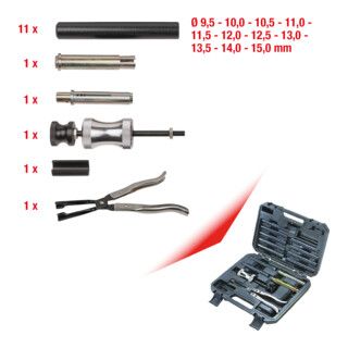 KS Tools klepsteel afdichtingsring gereedschap set, 16 dlg.