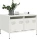Maison Exclusive - meuble TV, blanc, 68x50x43,5 cm, en acier galvanisé