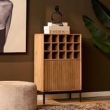 Merkloos / Sans marque Starfurn Wijnkast Madison - Bruin - 35x55x90 cm