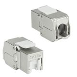 ACT Keystone Jack RJ45 CAT6A Shielded toolless met shutter TD6525