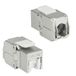 ACT Keystone Jack RJ45 CAT6A Shielded toolless met shutter TD6525