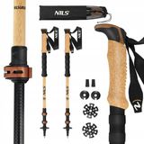 Nils TK8606 Trekkingstokken - Bamboe & Aluminium, Verstelbaar