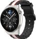 Strap-it Bracelet en silicone pour montre connectée - Convient pour Huawei Watch GT 3 Pro 46mm Special Edition - Noir/Blanc