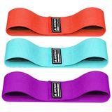 Amonax Stoffen weerstandsbanden voor dames, duurzame elastische banden voor gewichtsverlies training, fitnessaccessoires voor benen en billen