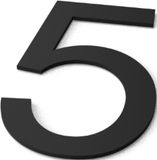 Merkloos Nummer 5 Model: Huisnummer Staal