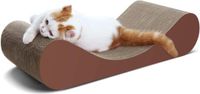 Merkloos / Sans marque ScratchMe Bone Cat Scratcher Kartonnen Lounge Bed - Bruin