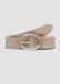 s.Oliver - Leren riem met gesp en folieprint - Beige
