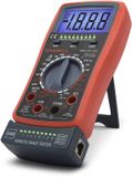HomeShopXL Multimètre numérique avec testeur de câble - 2-en-1 - Plage automatique - RJ11, RJ12, RJ45, USB - 600V - 10A - Rétroéclairage [25331]