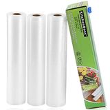 KitchenBoss Vacuümzakken voor levensmiddelen, 3 rollen, 28 x 500 cm
