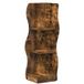 Vidaxl Étagère d'angle Chêne fumé 34 x 33 x 102 cm Bois d'ingénierie