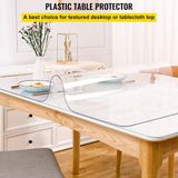 Merkloos housse de table en plastique transparent 76 x 152 cm