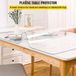 Merkloos housse de table en plastique transparent 76 x 152 cm