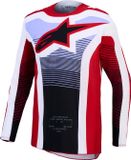 Alpinestars Techstar Maven Motocross-trui - Rood/wit/zwart - S