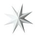 DBKD Paper winter star Blanc, petit, Ø9 cm