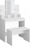 Vicco Kaptafel Ania, Wit, 80 cm met spiegel en bank