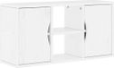 vidaXL TV-meubel ODDA 79x24x40 cm massief grenenhout wit