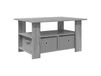 Maison Exclusive Table basse Sonoma-gris, 77 x 55 x 42 cm, panneau de particules