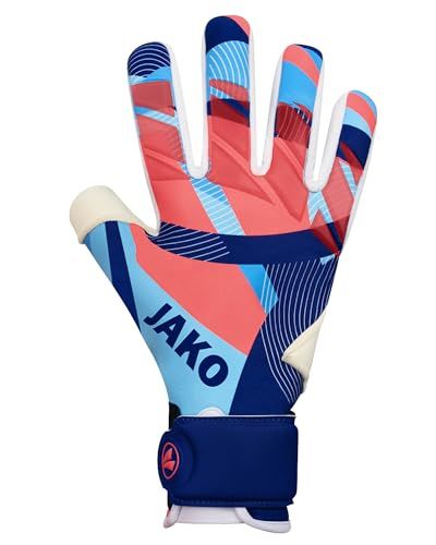 Jako River Giga Keepershandschoenen Heren - Marine / Hemelsblauw / Koraal | Maat: 11,5