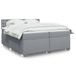 Maison Exclusive - Lit boxspring avec matelas, gris clair, 200 x 200 cm, textile