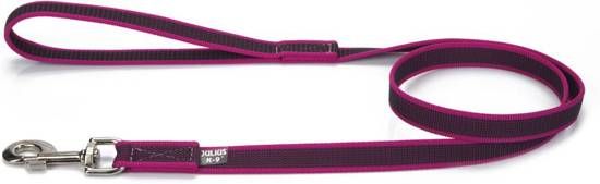 JULIUS K9 hondenriem Roze met antislip grip laag 1.20/14 mm