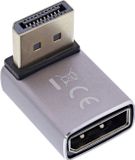 InLine adaptateur DisplayPort | coudé vers le haut | DP1.4 (8K 60Hz) | HBR3 | aluminium
