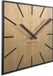 FLEXISTYLE Moderne vierkante grote wandklok hout ECO diameter 50cm
